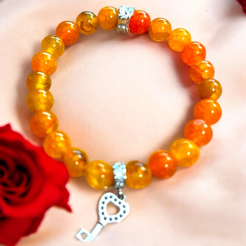 #144 Pumpkin Spice DIY Bracelet 8mm